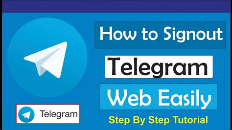 how to sign out of telegram web