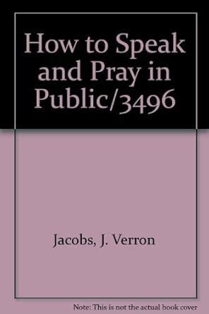 how to speak and pray in public or 3496 Reader