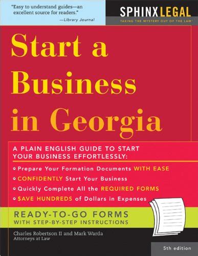 how to start a business in georgia legal survival guides PDF