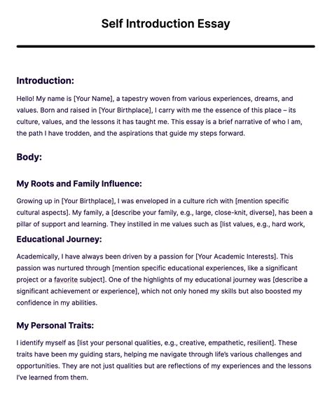 how to start a paper about myself Doc