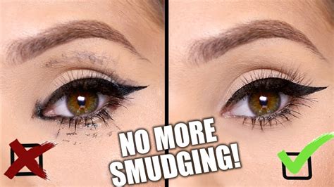 how to stop eyeliner smudging on eyelid