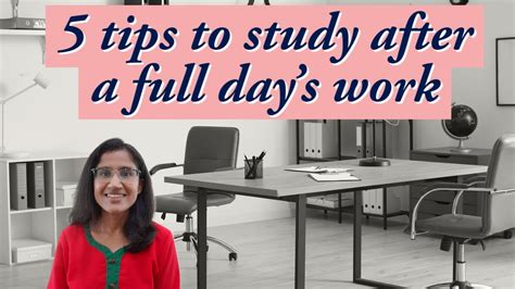 how to study after work