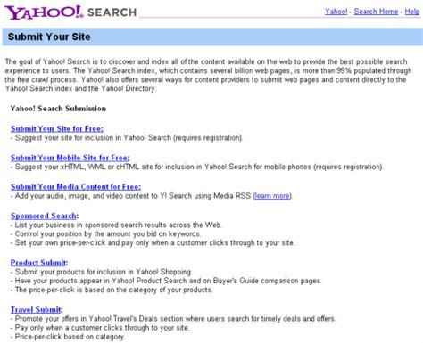 how to submit my site to yahoo search pdf Kindle Editon