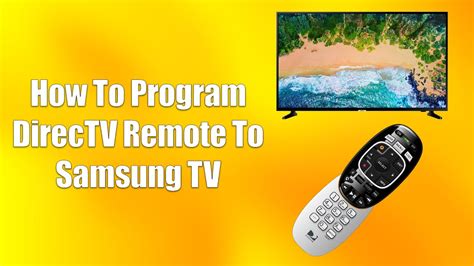 how to sync directv remote to samsung tv Epub