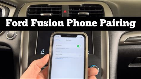 how to sync my phone to my ford fusion Reader