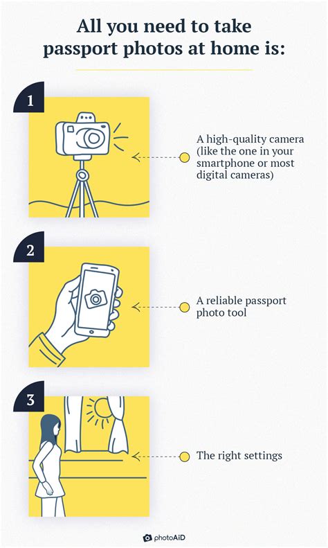 how to take a passport photo at home