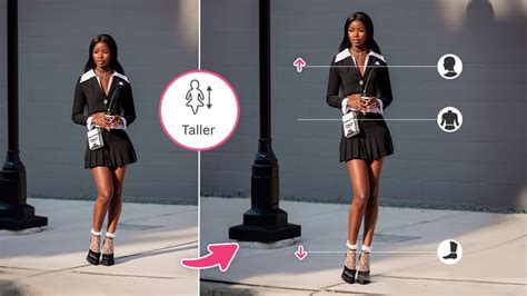 how to take photos to make you look taller