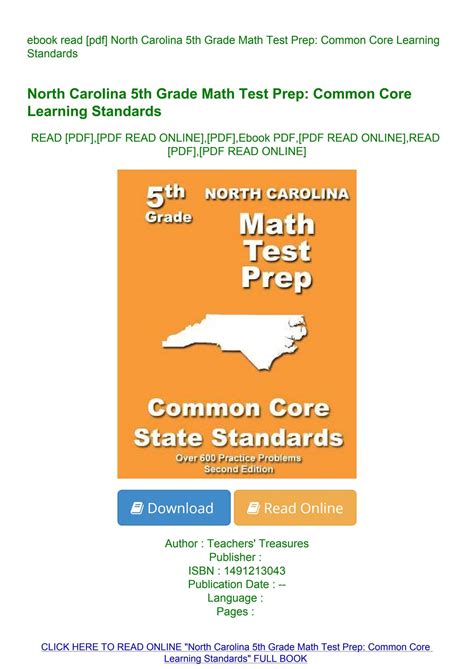 how to teach north carolina 5th grade math Reader