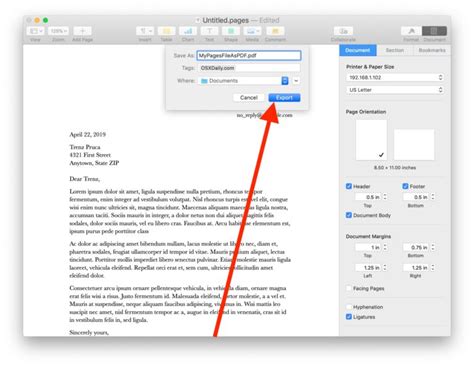 how to turn a document into a pdf on a mac Epub