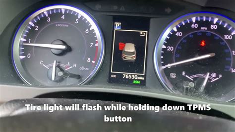 how to turn off tire pressure warning light from highlander Kindle Editon