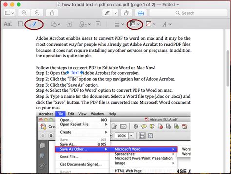 how to type on a pdf file mac Reader