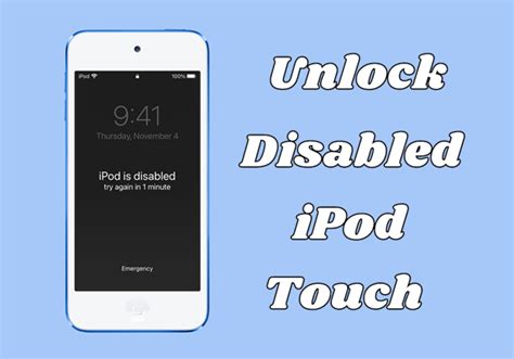 how to unlock an ipod after its been disabled Doc