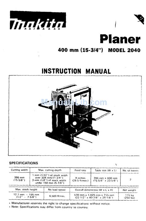 how to use a makita h planer pdf Kindle Editon