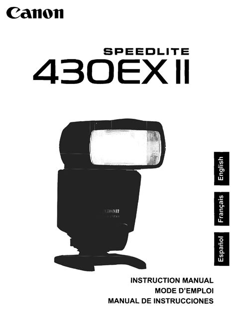 how to use canon 430ex ii speedlite flash pdf Kindle Editon
