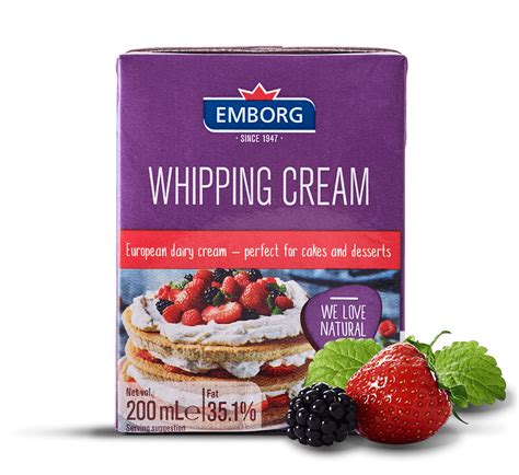 how to use emborg whipping cream