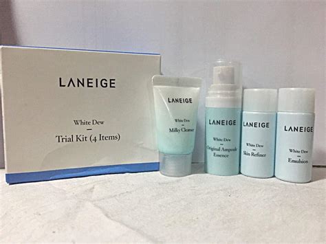 how to use laneige white dew trial kit