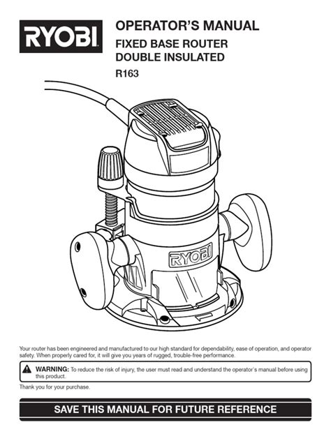 how to use ryobi router pdf Epub