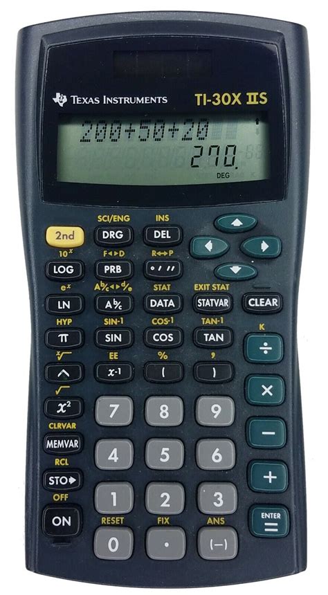 how to use the ti-30x iis calculator