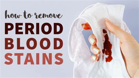 how to wash period blood out of underwear