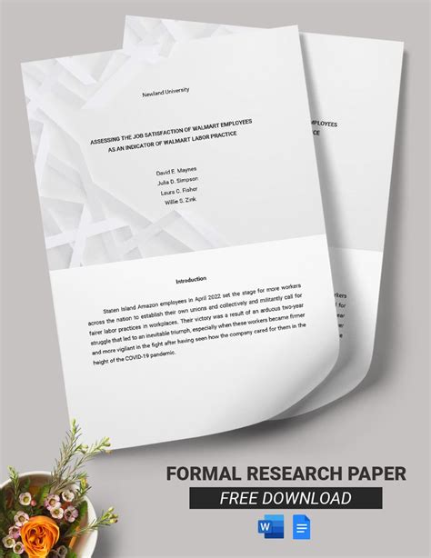 how to write a formal research paper Reader