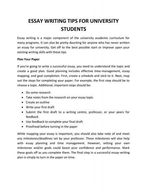 how to write a good university essay PDF