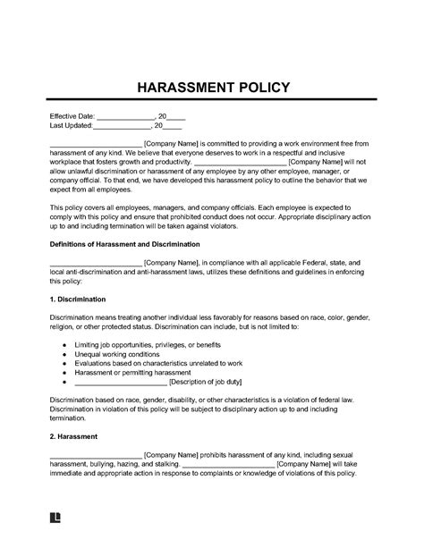 how to write a harassment report complaint PDF