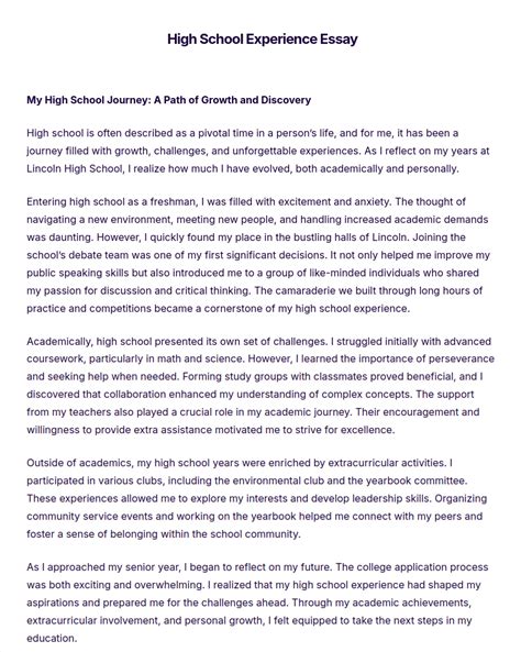 how to write a high school essay paper Kindle Editon