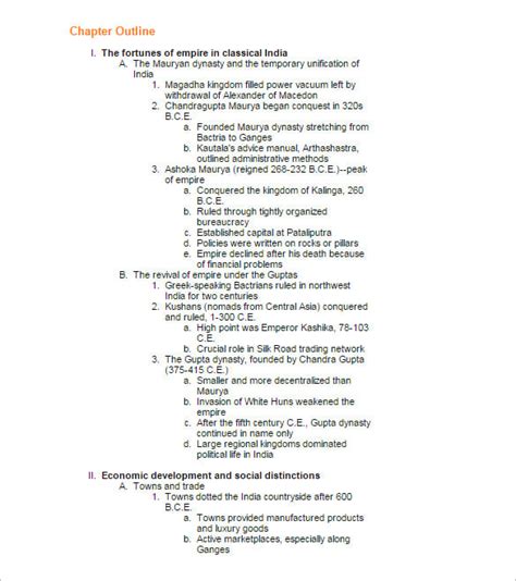 how to write a textbook chapter outline PDF