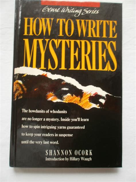 how to write mysteries genre writing series Kindle Editon