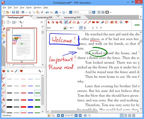 how to write on a pdf file Reader