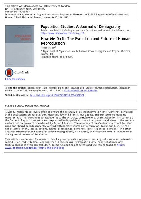 how we do it the evolution and future of human reproduction Epub