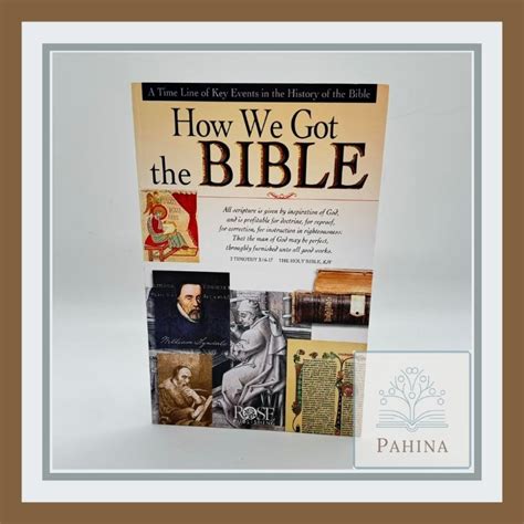 how we got the bible pamphlet a timeline of key events and history of the bible increase your confidence in PDF