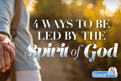 how you can be led by the spirit of god Reader