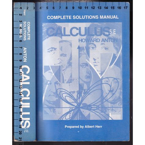 howard anton calculus 5th edition solutions Doc