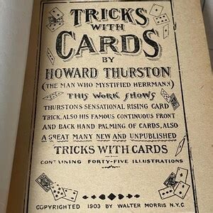 howard thurstons card tricks 1903 Doc