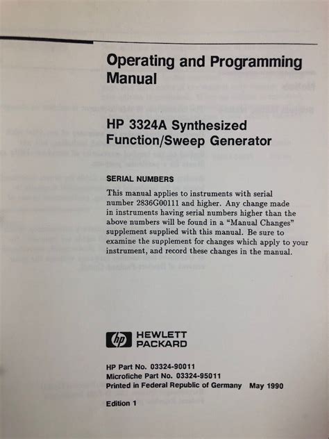 hp 3324a programming user guide Doc