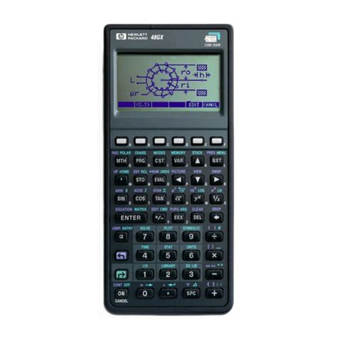 hp 48g manual calculator PDF