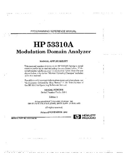 hp 53310a programming reference user guide PDF