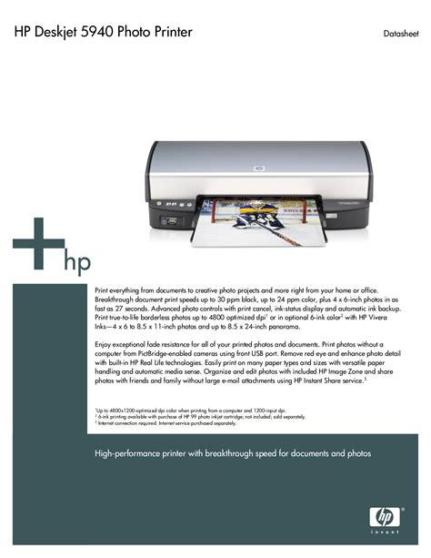 hp 5940 printers owners manual Reader