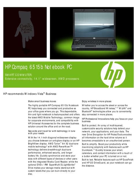 hp 6515b laptops owners manual Reader