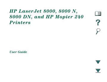 hp 8000 user guide Epub