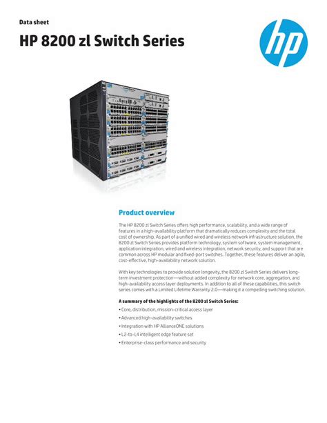 hp 8206zl switches owners manual Reader