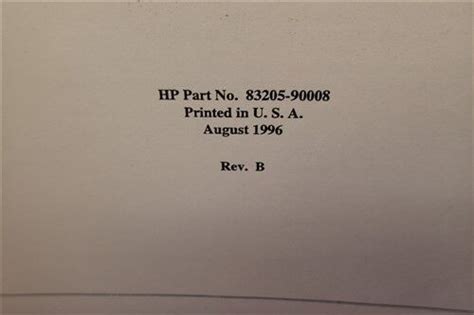 hp 83205a user guide Doc