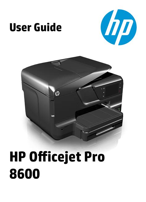 hp 8600 printer user manual PDF