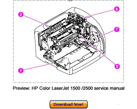 hp color laserjet 1500 service manual PDF