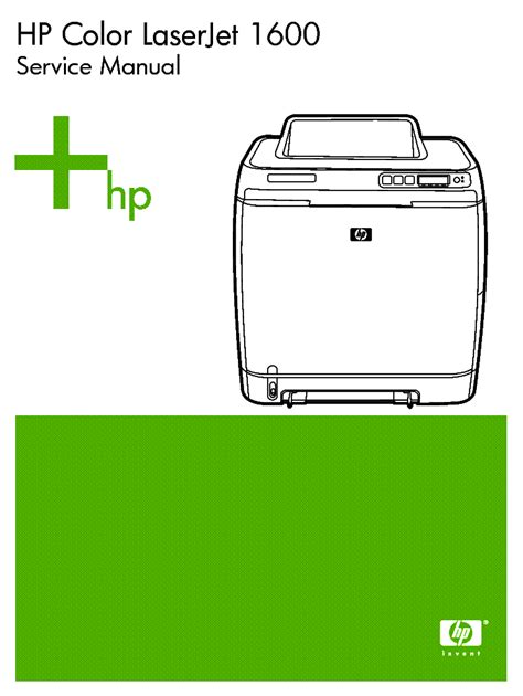 hp color laserjet 1600 service manual pdf Reader