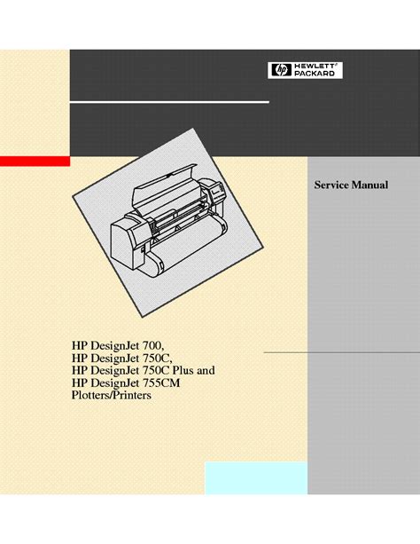 hp designjet 700 750c 750ct 755cm service manual user guide Kindle Editon