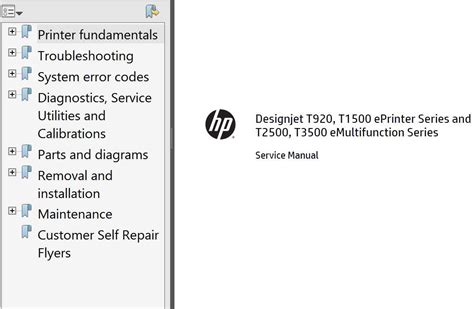 hp designjet service manuals PDF