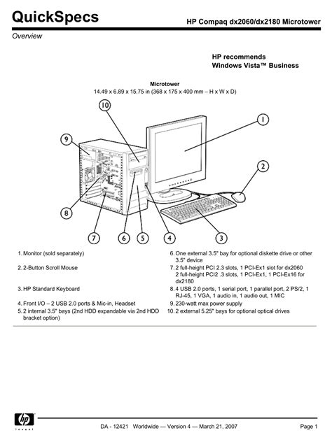 hp dx2060 mt desktops owners manual Kindle Editon