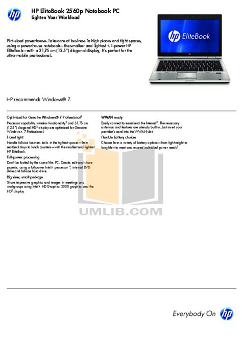 hp elit 2560p user manual Epub